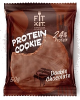Десерт глазированный КУКИ  FK Protein chocolate cookie 50г. (двойной шоколад)