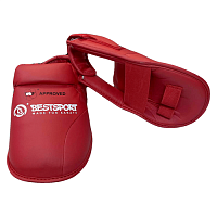 Защита стопы (футы) для каратэ #1503 WKF BestSport (L(41-43), красный)
