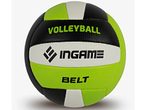Мяч волейбол. INGAME Belt ING-098 черно-зелёный